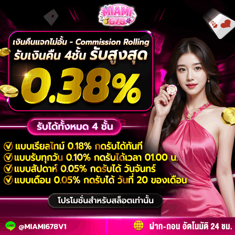 รับเงินคืนแจกไม่อั้น - Commission Rolling